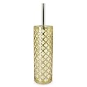 Freelance Jewel Polystyrene Toilet Cleaning Brush with Holder Stand - Silver - Hygienic Commode/Toilet Brush Cleaner Set - Compact Stand, Ideal for Cleaning Bathroom Pot/Bowl/WC - Holder Included