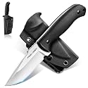 Freelander Fixed Blade Knife with Kydex Sheath, D2 Steel Survival Knife