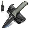 Freelander Fixed Blade Knife with Kydex Sheath, D2 Steel Hunting Knife