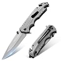 Freelander Tactical Pocket Knife, 5-In-1 EDC Folding Knives, Gifts for Men