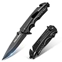 Freelander Tactical Pocket Knife, 5-In-1 EDC Folding Knives, Gifts for Men