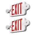 Freelicht 2 Pack Red Commercial Exit Signs with Emergency Light