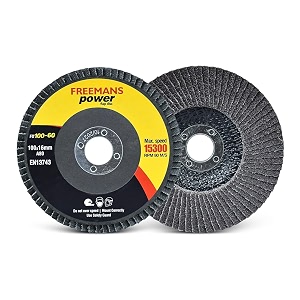 freemans flap discs 100-60 grit a60 set of 20pcs