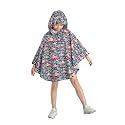 Freesmily Kids Cute Raincoat Waterproof Rain Poncho Jacket Coat for Girls Boys
