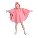Freesmily Kids Cute Raincoat Waterproof Rain Poncho Jacket Coat for Girls Boys