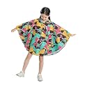 Freesmily Kids Cute Raincoat Waterproof Rain Poncho Jacket Coat for Girls Boys