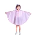 Freesmily Kids Cute Raincoat Waterproof Rain Poncho Jacket Coat for Girls Boys