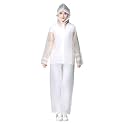 Freesmily Reusable Transparent Women Men Waterproof Raincoat Rain Suit Jacket Pants Set with Hood for Hiking Drifting