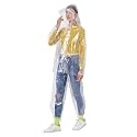 Freesmily Reusable Transparent Women Men Waterproof Raincoat Rain Suit Jacket Pants Set with Hood for Hiking Drifting