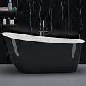 GarveeLife Freestanding Bathtubs 67 Inch Acrylic Soaking Tub, Modern Free Standing Bathtub with Integrated Overflow, Deep Ergonomic Design for Spa-Like Relaxation