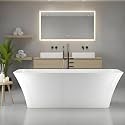 GarveeLife Freestanding Bathtubs 67 inch Acrylic Free Standing Bath Tub, Modern Freestanding Tub with Integrated Overflow, Luxury Soaking Tub for Contemporary Bathrooms