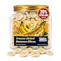 Freeze-Dried Banana Slices, Dehydrated Snack for Baking, 10.9 Oz