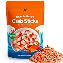Freeze Dried Lmitation Crab Stick Pieces, Seafood Ramen Toppings, 3.5 oz