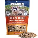 Freeze Dried Small Pet Treats - 1oz Resealable Bag of Treats for Ferrets - Ferret Snacks - Single Ingredient Ferret Food With No Preservatives Or Fillers- Small Animals Treats (1oz, Chicken Breast)