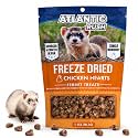 Freeze Dried Small Pet Treats - Resealable Bag of Treats for Ferrets - Ferret Snacks - Single Ingredient Ferret Food With No Preservatives Or Fillers- Small Animals Treats (1oz, chicken Heart)