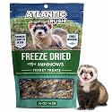 Freeze Dried Small Pet Treats - Resealable Bag of Treats for Ferrets - Ferret Snacks - Single Ingredient Ferret Food With No Preservatives Or Fillers- Small Animals Treats (.5oz, Minnow)
