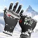 FreezeGuard Winter Work Gloves for Men and Women, ANSI A6 Cut Resistant Gloves With Super Grip, Freezer Glove for Work Below Zero, Touchscreen, Thermal Insulated, PR3388, Black Knight (S, 2 Pairs)