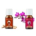 Aroma Essential Oil Fragrance Oils For Diffusers, Home Care, Candle Making, Fragrance, Aromatherapy, Humidifiers (Sandal+Orchid, 10 ml)