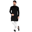 Cotton Blend Solid Mandarin Chinese Neck Full