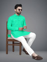 FRELURO Men Cotton Blend Kurta Pyjama Set
