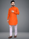 FRELURO Men Cotton Blend Kurta Pyjama Set