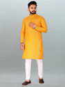 FRELURO Men Printed Straight Kurta