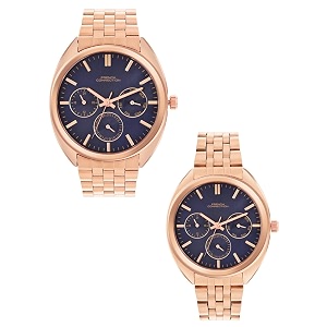 French Connection Analog Blue Dial Couples Watch