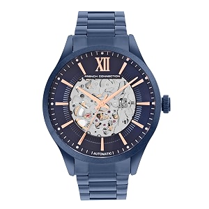 French Connection Automatic Blue Dial Mens Watch-FCA10UM