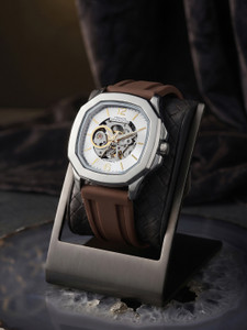 French Connection FCA39BR Silver Sunray Round Dial