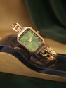 French Connection FCND36GM Green Sunray Square Dial
