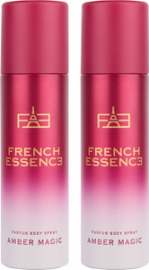 french essence luxury amber magic no gas deo body spray with long lasting fragrance120ml each deodorant spray - for men  women 240 ml pack of 2