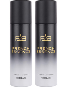 french essence luxury urban no gas deo body spray with long lasting fragrance 120 ml each deodorant spray - for men 240 ml pack of 2