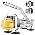 French Fry Cutter, Ruooson Professional Potato Cutter Slicer with 1/2 In &amp; 1/4 In Stainless Steel Blades,Great for Whole Potatoes Carrots Cucumbers.