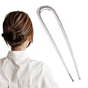French Hair Pin Hair Pins for Women,2026 French Twist Hair Pin,U Shaped Hair Pins Metal Vintage Hair Sticks Hairstyle for Women (Silver*)