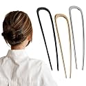French Hair Pin Hair Pins for Women,2026 French Twist Hair Pin,U Shaped Hair Pins Metal Vintage Hair Sticks Hairstyle for Women (3pcs)