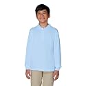 French Toast Boys' Pique Polo School Uniform Shirt with Long Sleeves for Boys and Girls,