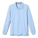 French Toast Boys' Pique Polo School Uniform Shirt with Long Sleeves for Boys and Girls,