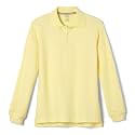 French Toast Boys' Pique Polo School Uniform Shirt with Long Sleeves for Boys and Girls,