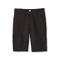 French Toast Boys Flat Front Stretch Twill Shorts with Adjustable Waist in Standard and Extended Kids Sizes Navy, 6