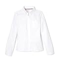 French Toast Girls' Fitted Wrinkle-Resistant Long Sleeve Oxford Shirt