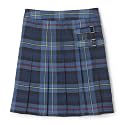 French Toast Girls' Plaid Adjustable Waist Pleated-Front Two-tab Scooter