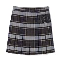 French Toast Girls' Plaid Adjustable Waist Pleated-Front Two-tab Scooter