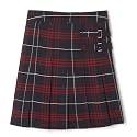 French Toast Girls' Plaid Adjustable Waist Pleated-Front Two-tab Scooter