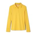 French Toast Girls' Ruffle Collar Polo Shirt with Long Sleeves