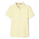French Toast Girls' Short Sleeve Picot Collar Polo School Uniform Shirt (Standard and Plus)