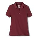 French Toast Girls' Short Sleeve Stretch Pique Polo Shirt