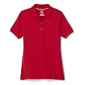 French Toast Girls' Short Sleeve Stretch Pique Polo Shirt