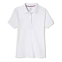 French Toast Girls' Short Sleeve Picot Collar Polo School Uniform Shirt (Standard and Plus)