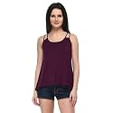 Frenchtrendz Viscose Sleeveless Shoulder Straps Top with
