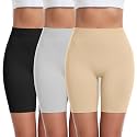 FRESBEIT Slip Shorts for Under Dresses Anti Chafing Yoga Biker Shorts Women